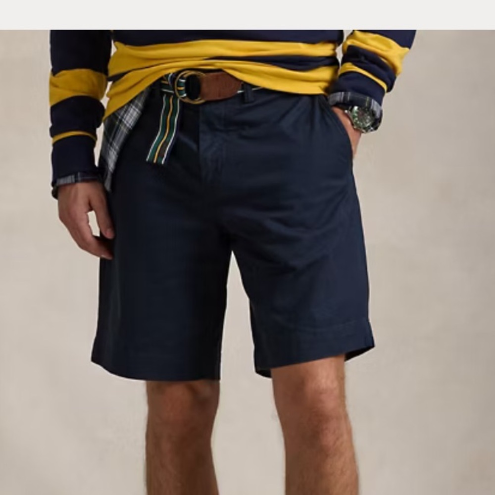 Polo Ralph Lauren classic fit navy shorts.